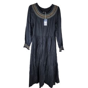 Universal Thread womens XS Prairie Dress Dark Gray Witch 1800s Victorian